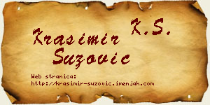 Krasimir Suzović vizit kartica